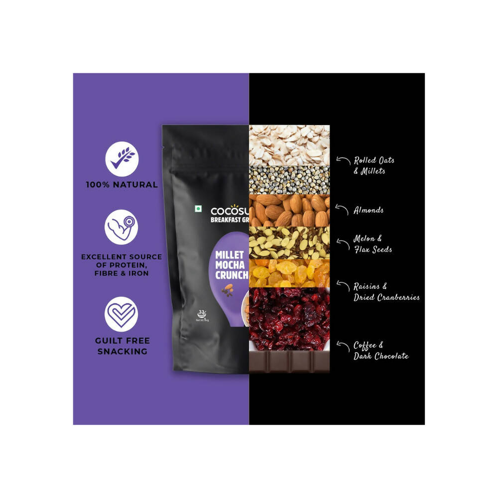 Cocosutra Millet Mocha Crunch Breakfast Granola