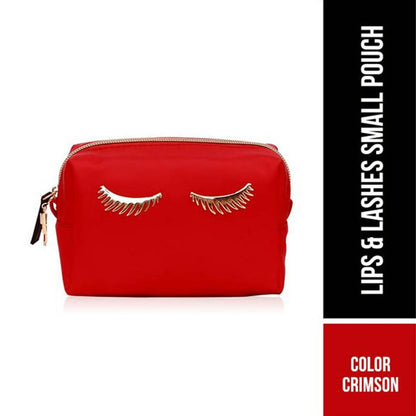 Colorbar Pouch Lips & Lashes (Small Pouch) - Crimson