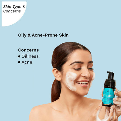 Pilgrim Korean 1.5% Salicylic (Bha) & 2% Glycolic Acid (Aha) Foaming Face Wash For Oily & Acne-Prone Skin - Korean Skin Care