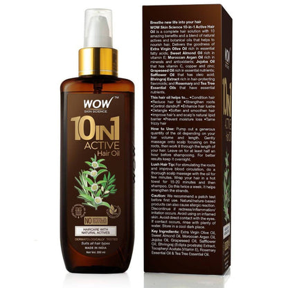 Wow Skin Science 10-in-1 Active Hair Oil