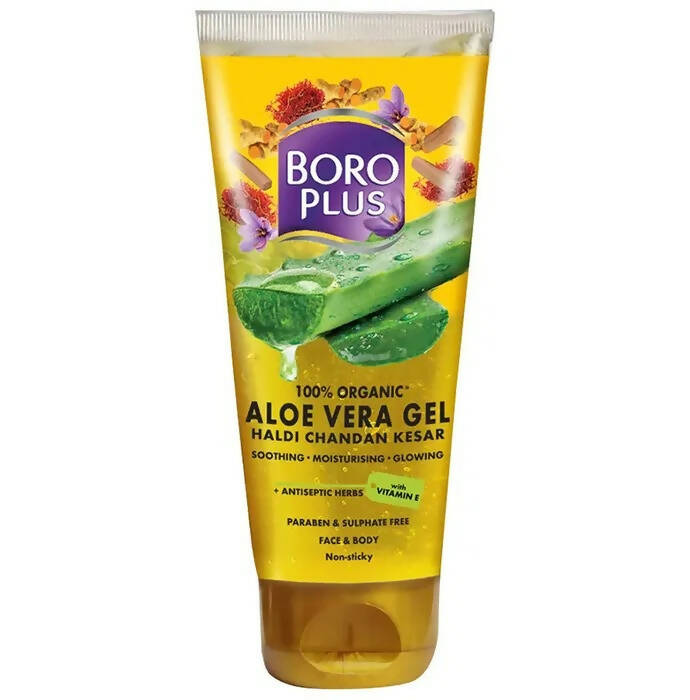 Boroplus 100% Organic Aloe Vera Gel Haldi Chandan Kesar - BUDNE