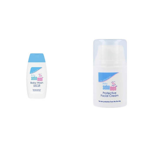 Sebamed Baby Wash And Protective Facial Cream Combo