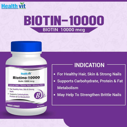 Healthvit Biotino-10000 Tablets