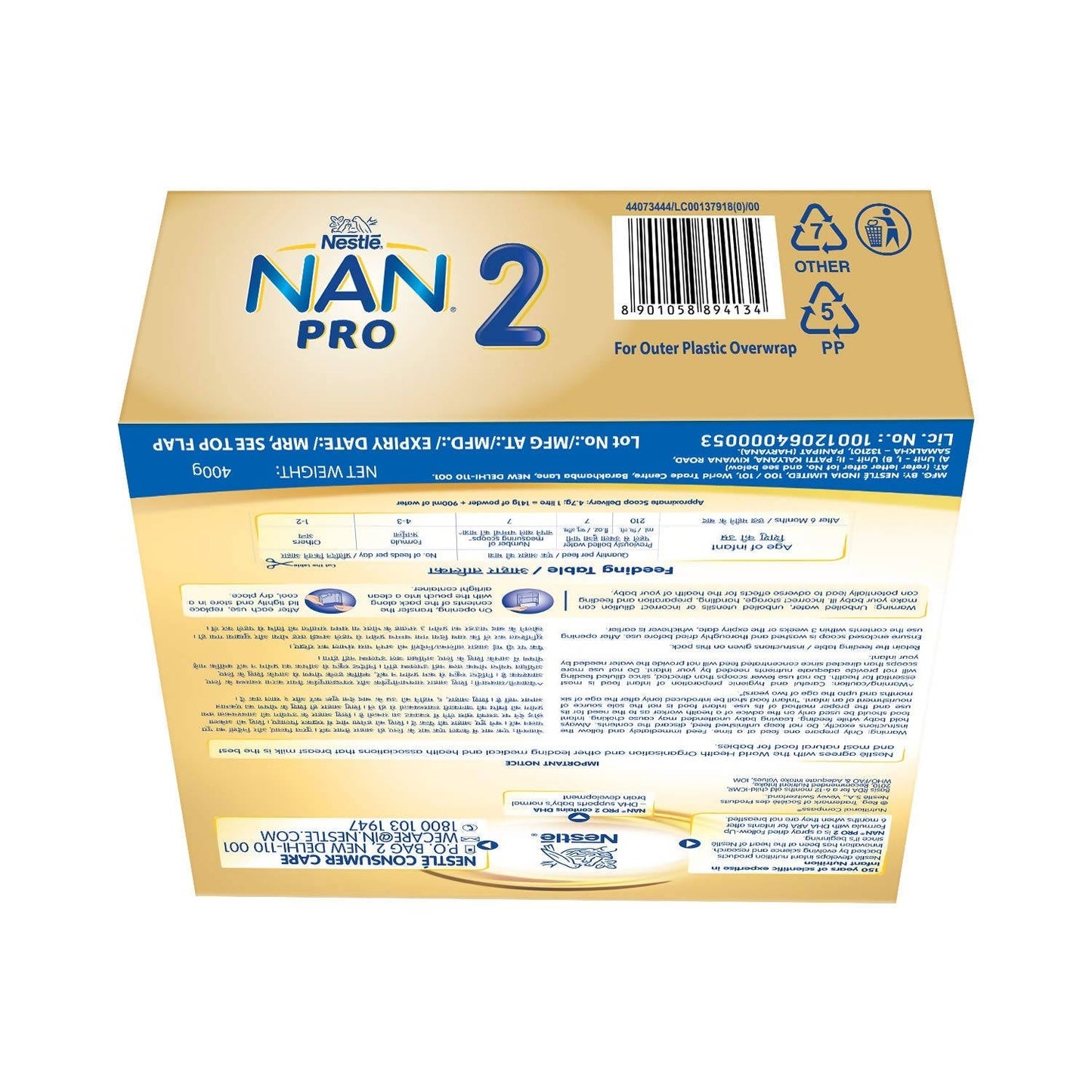 Nestle Nan Pro 2 Follow-Up Formula Powder After 6 Months Stage 2 For Infants