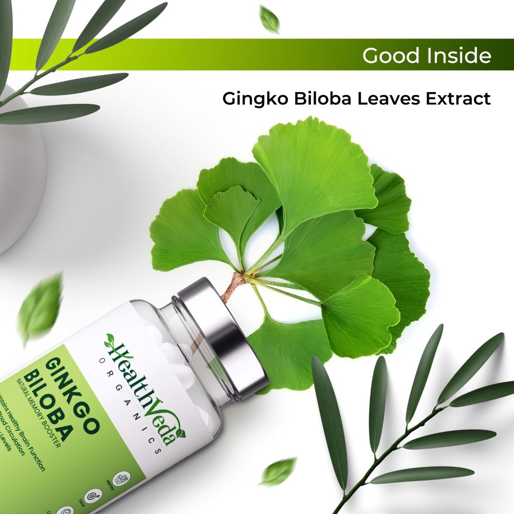 Health Veda Organics Ginkgo Biloba Capsules