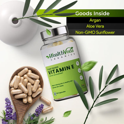 Health Veda Organics Vitamin E Capsules