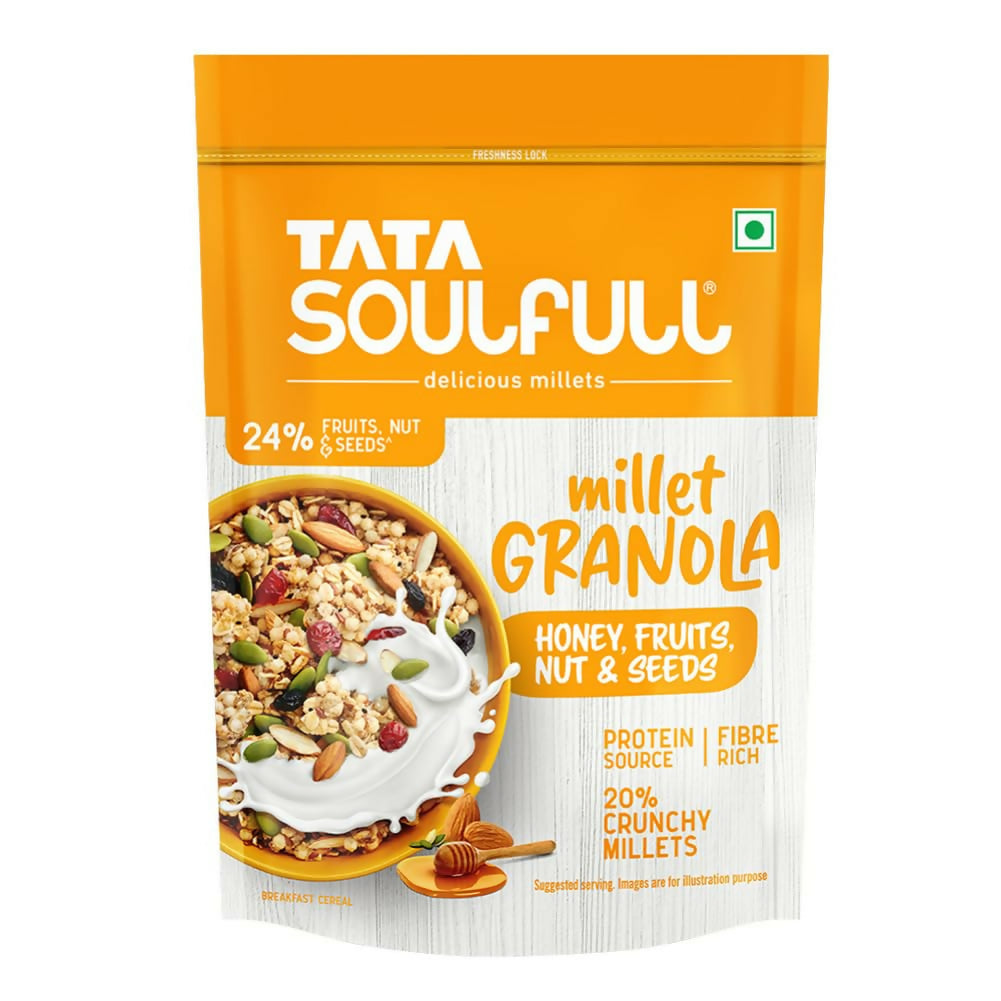 Tata Soulfull Millet Granola (Honey, Fruits, Nuts & Seeds) - BUDNE