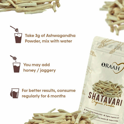 Oraah Shatavari Organic Powder