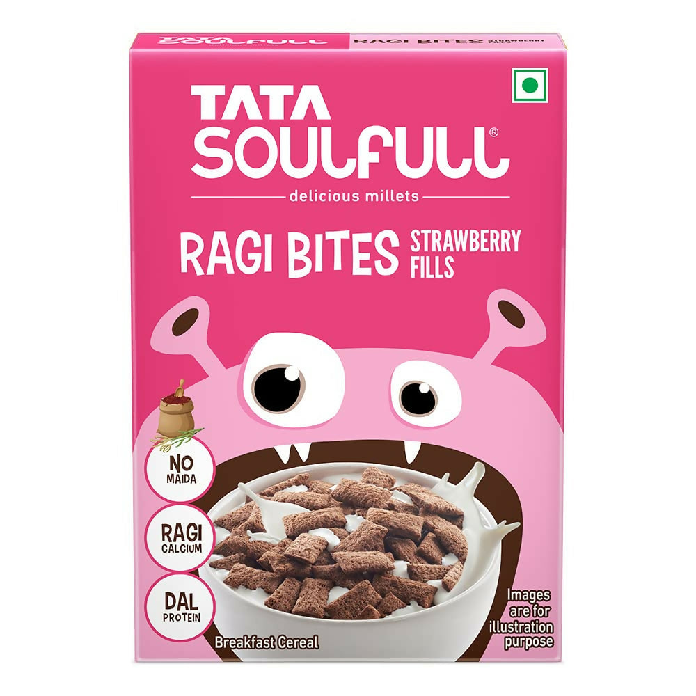 Tata Soulfull Ragi Bites Strawberry Fills Breakfast Cereal