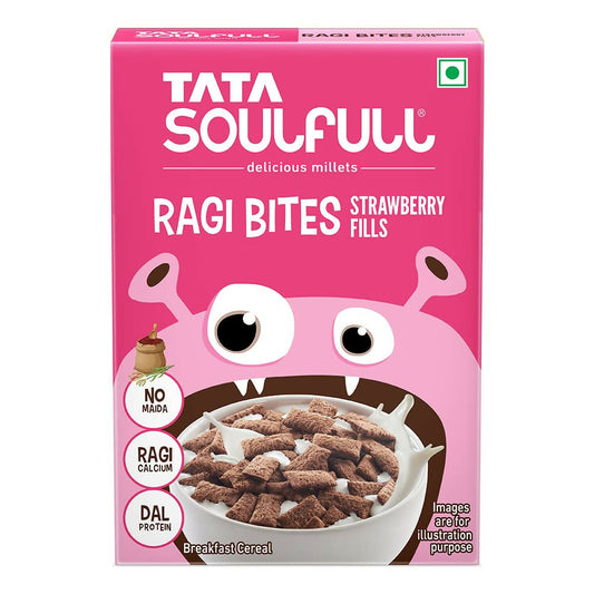 Tata Soulfull Ragi Bites Strawberry Fills Breakfast Cereal