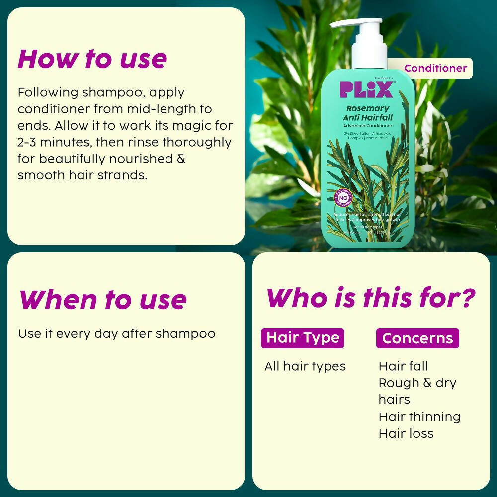 PLIX The Plant Fix Rosemary Anti-Hair Fall Advanced Conditioner