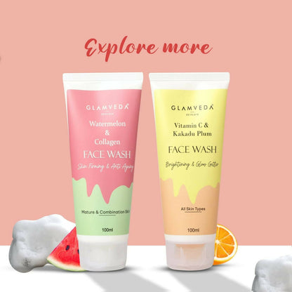 Glamveda Strawberry Exfoliating Face Wash