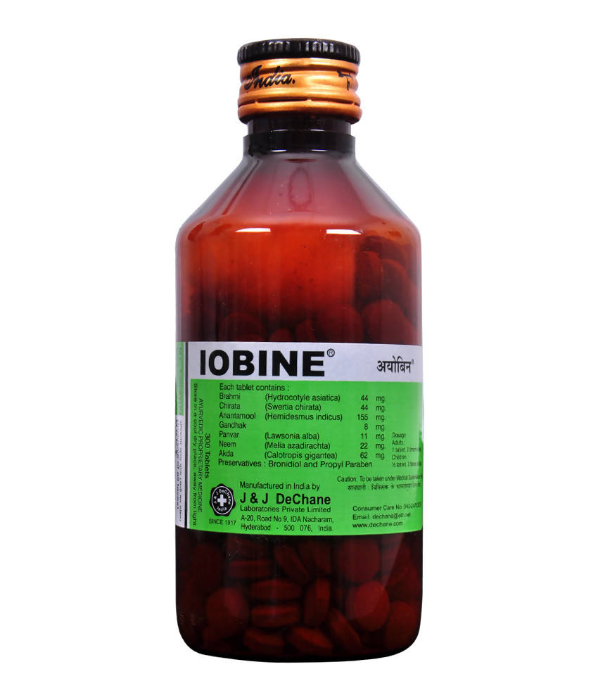 J & J Dechane Ayurvedic Iobine Tablets