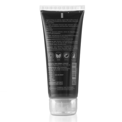 Prisa Organics Activated Charcoal Purifying Face Wash