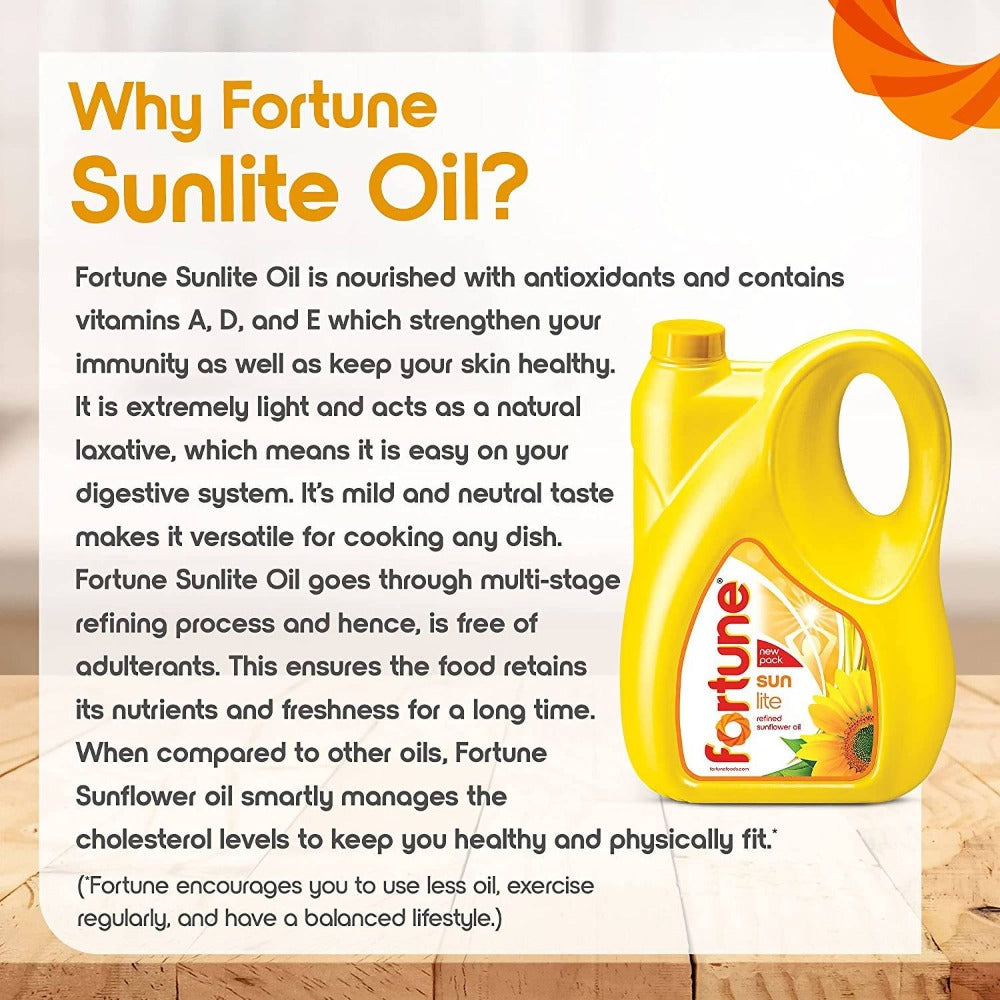 Fortune Sunlite Refined Sunflower Oil