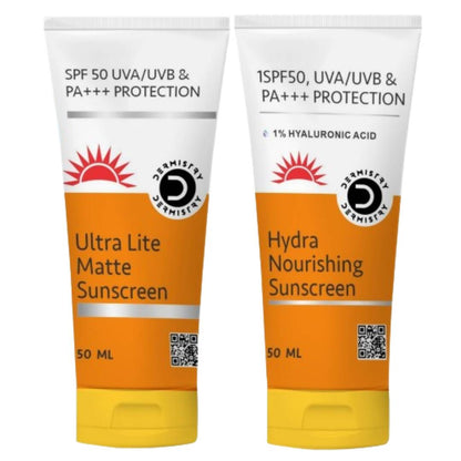 Dermistry Ultra Lite Matte Sunscreen & Hydra Nourishing Sunscreen