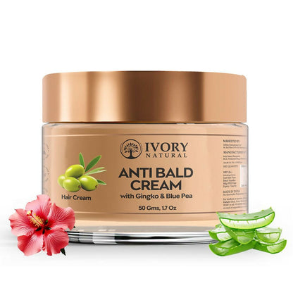 Ivory Natural Bald Cream For Hair For Stimulate Growth Of Hair, Avoid Thinning