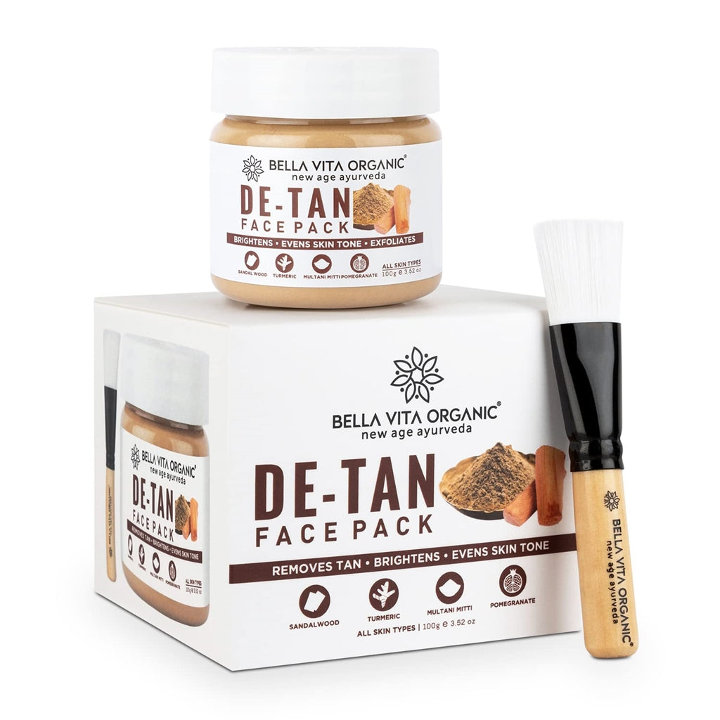 Bella Vita Organic De Tan Face Brightening Pack