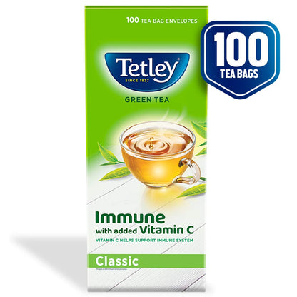 Tetley Green Tea Regular (100 Tea Bags)