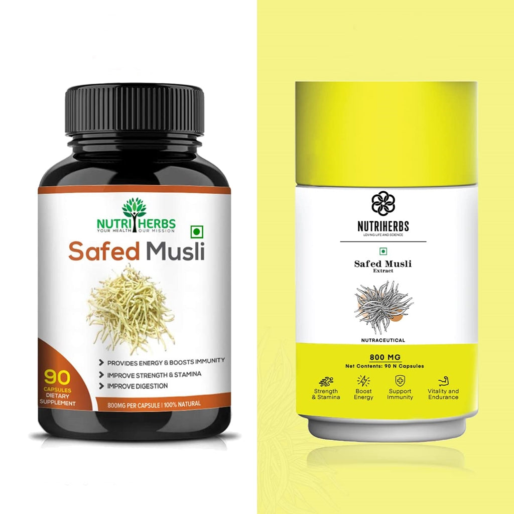 Nutri Herbs Organic Safed Musli Capsules