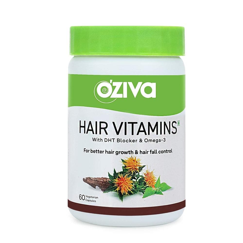 OZiva Hair Vitamins (With Biotin, Iron & Vitamin E)