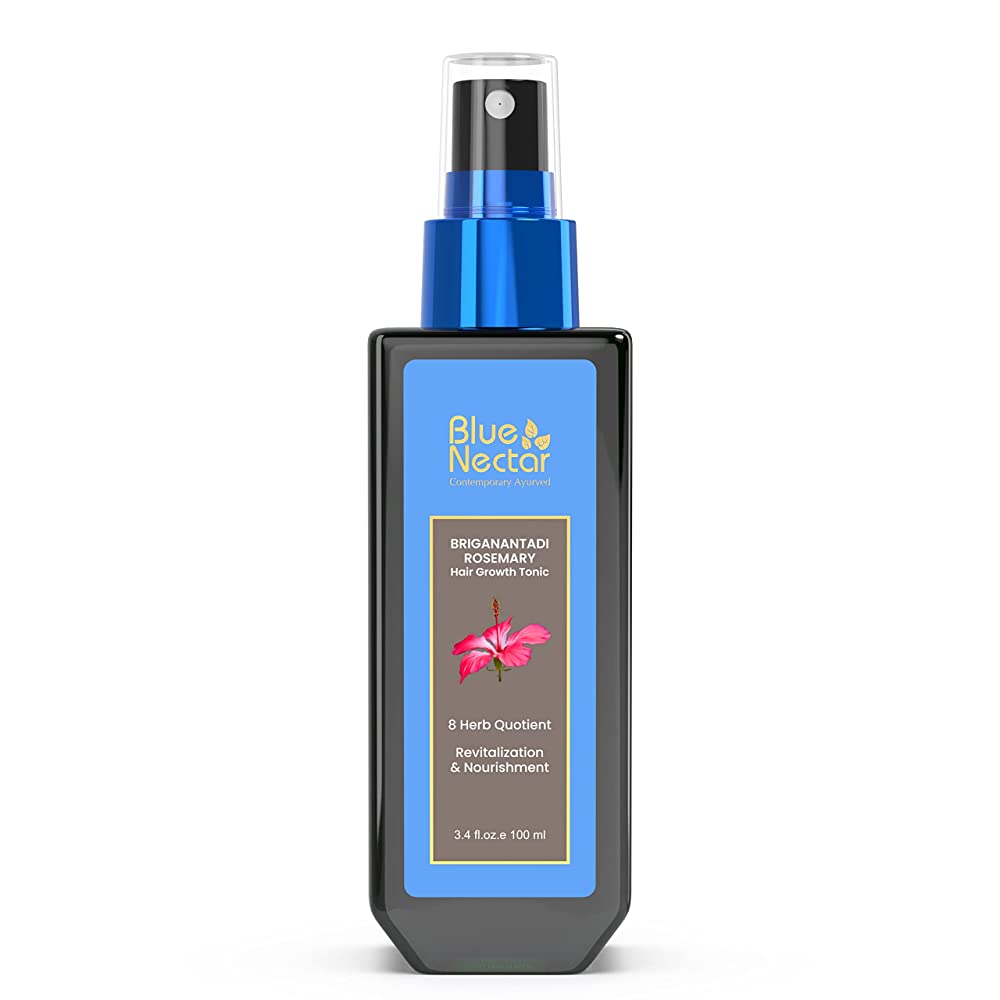 Blue Nectar Briganantadi Hair Tonic with Almond Rosemary Oil for Hair Growth - Buy in USA AUSTRALIA CANADA