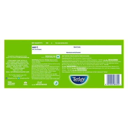 Tetley Green Tea Lemon and Honey (100 Tea Bags)