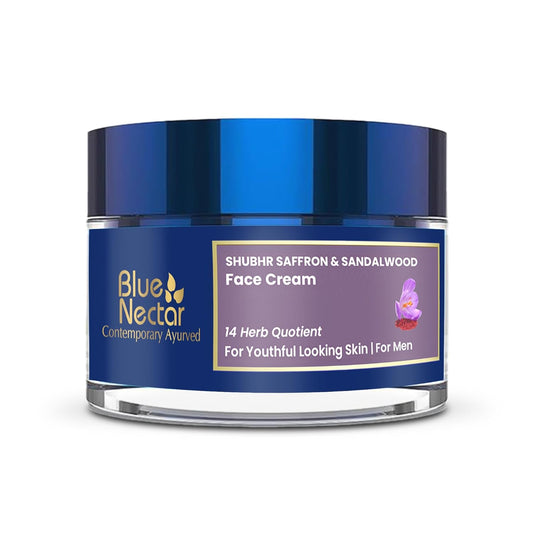Blue Nectar Shubhr Anti Aging Saffron & Sandalwood Cream for Men - 50GM