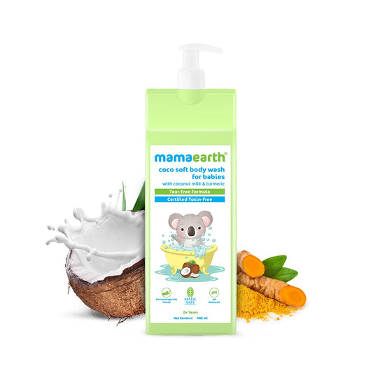 Mamaearth Coco Soft Body Wash For Babies With Coconut Milk & Turmeric