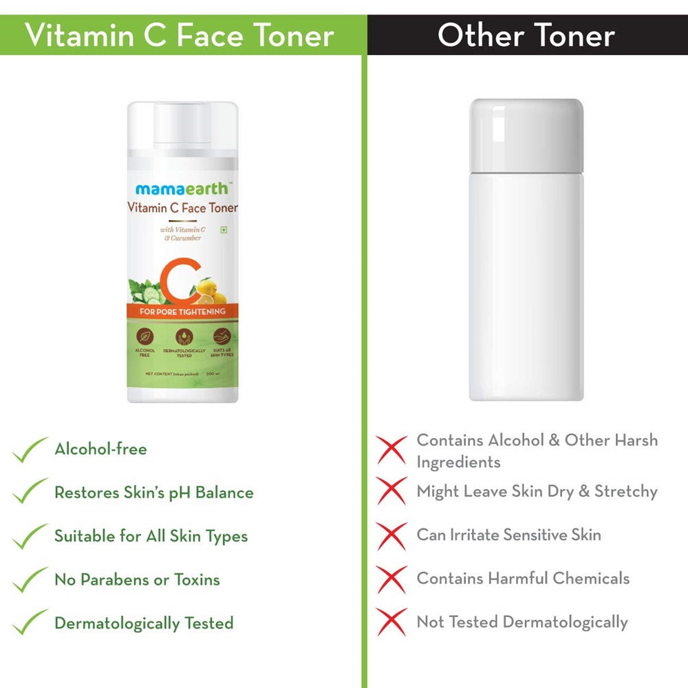 Mamaearth Vitamin C Face Toner And Face Wash