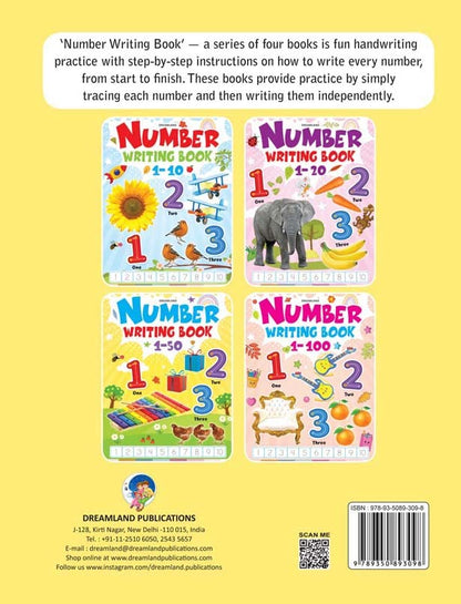 Dreamland Number Writing Book 1-50