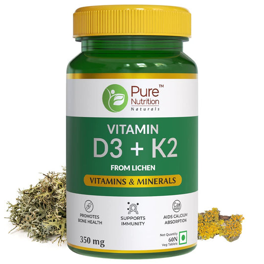 Pure Nutrition Vitamin D3 + K2 Tablets - BUDEN