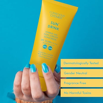 Conscious Chemist Sun Drink Sunscreen Gel SPF 50