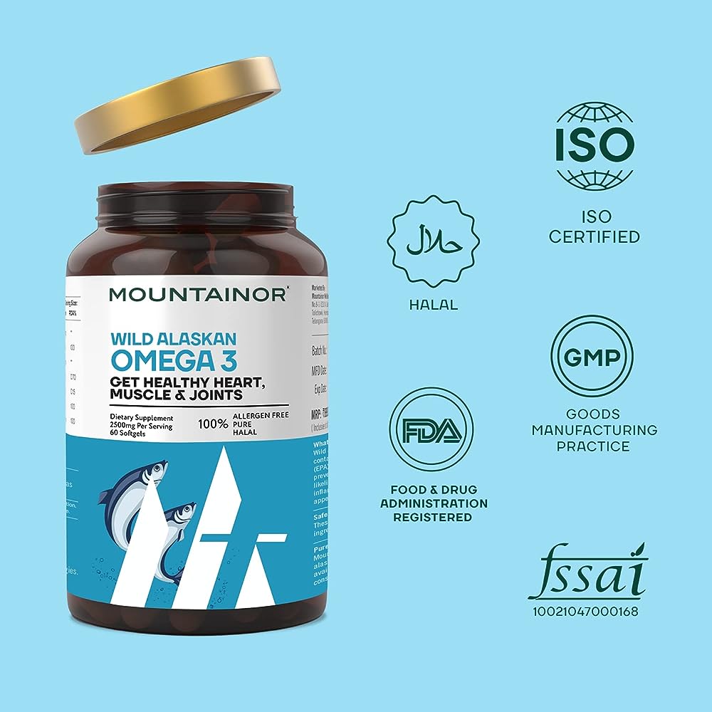 Mountainor Wild Alaska Omega-3 Soflgels