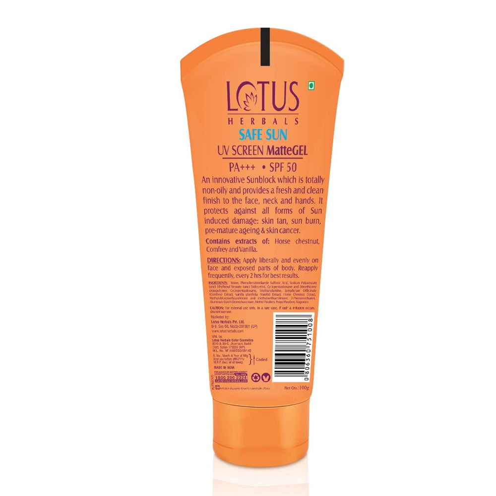 Lotus Herbals Safe Sun Invisible Matte Gel Sunscreen SPF 50 PA+++