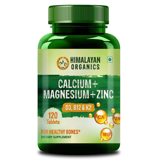 Himalayan Organics Plant Based Calcium + Magnesium + Zinc, D3+K2 Vegetarian Capsules -  usa australia canada 