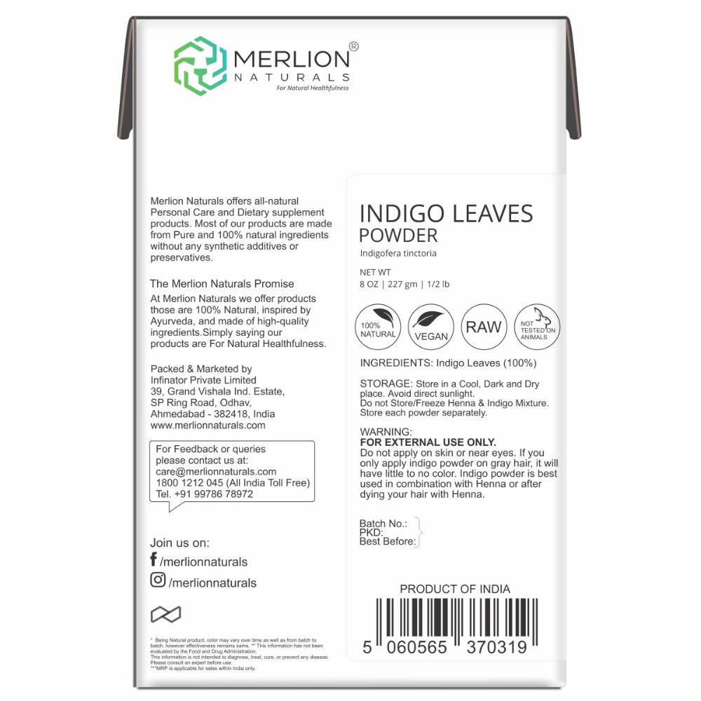 Merlion Naturals Indigo Leaves Powder