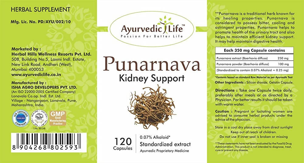 Ayurvedic Life Punarnva Capsules