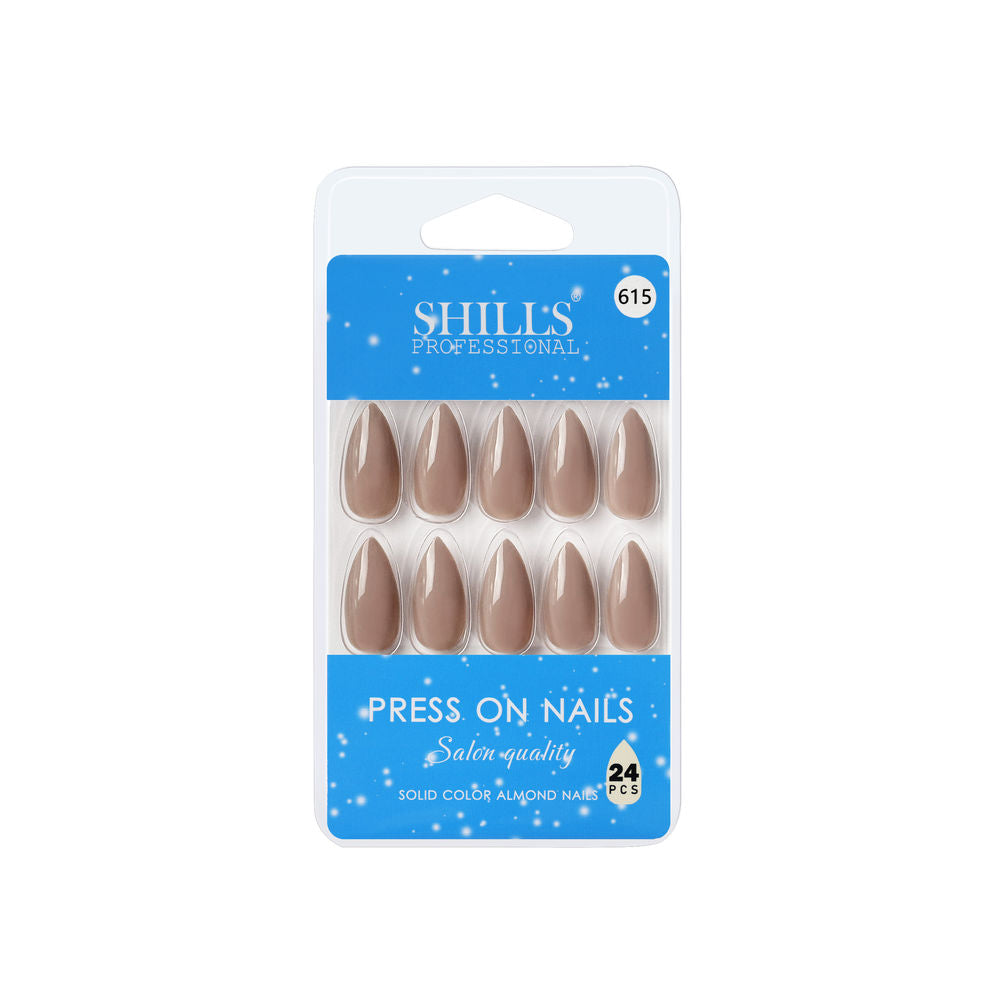Shills Professional Reusable Press On Nails Almond - SPN615