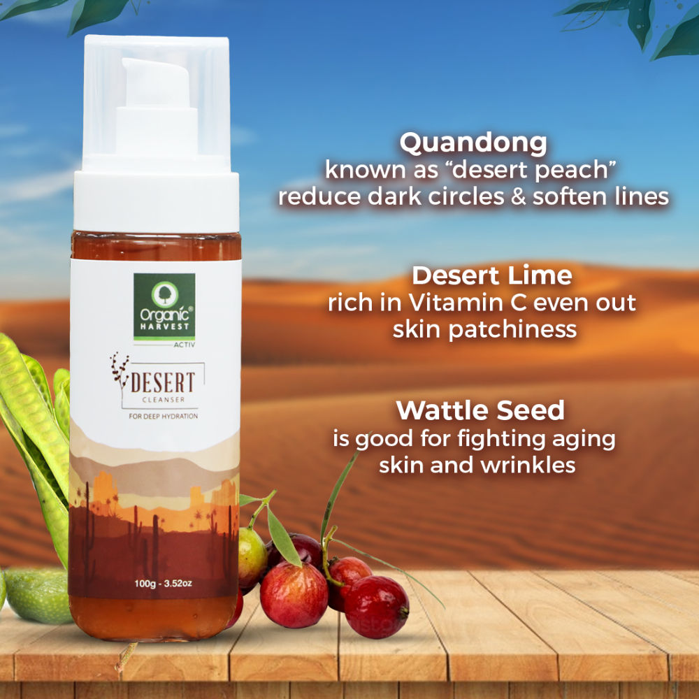 Organic Harvest Desert Cleanser For Deep Hydration