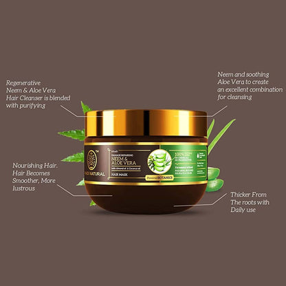 Khadi Natural Neem & Aloe Vera With Almond Oil & Coconut Oil Hair Mask