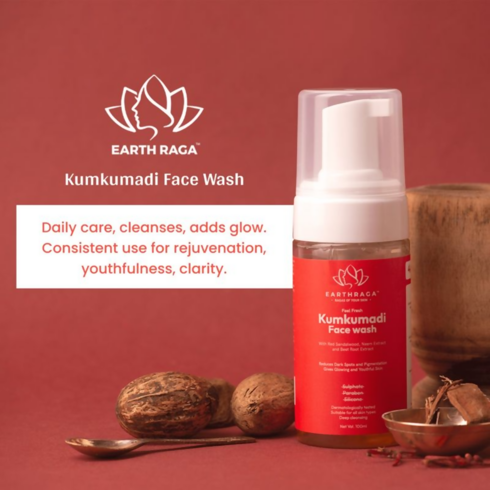 Earthraga Kumkumadi Foaming Face Wash