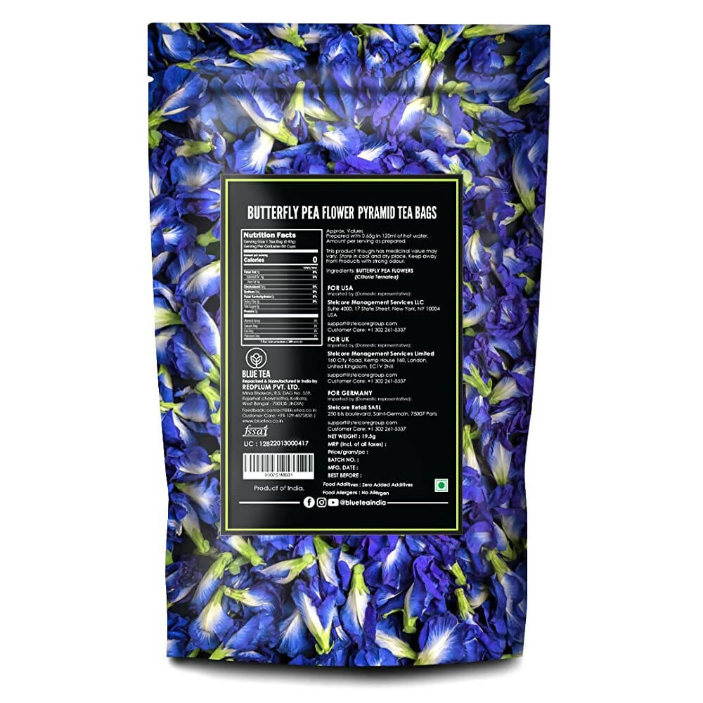 Blue Tea Butterfly Pea Herbal Tea Bags
