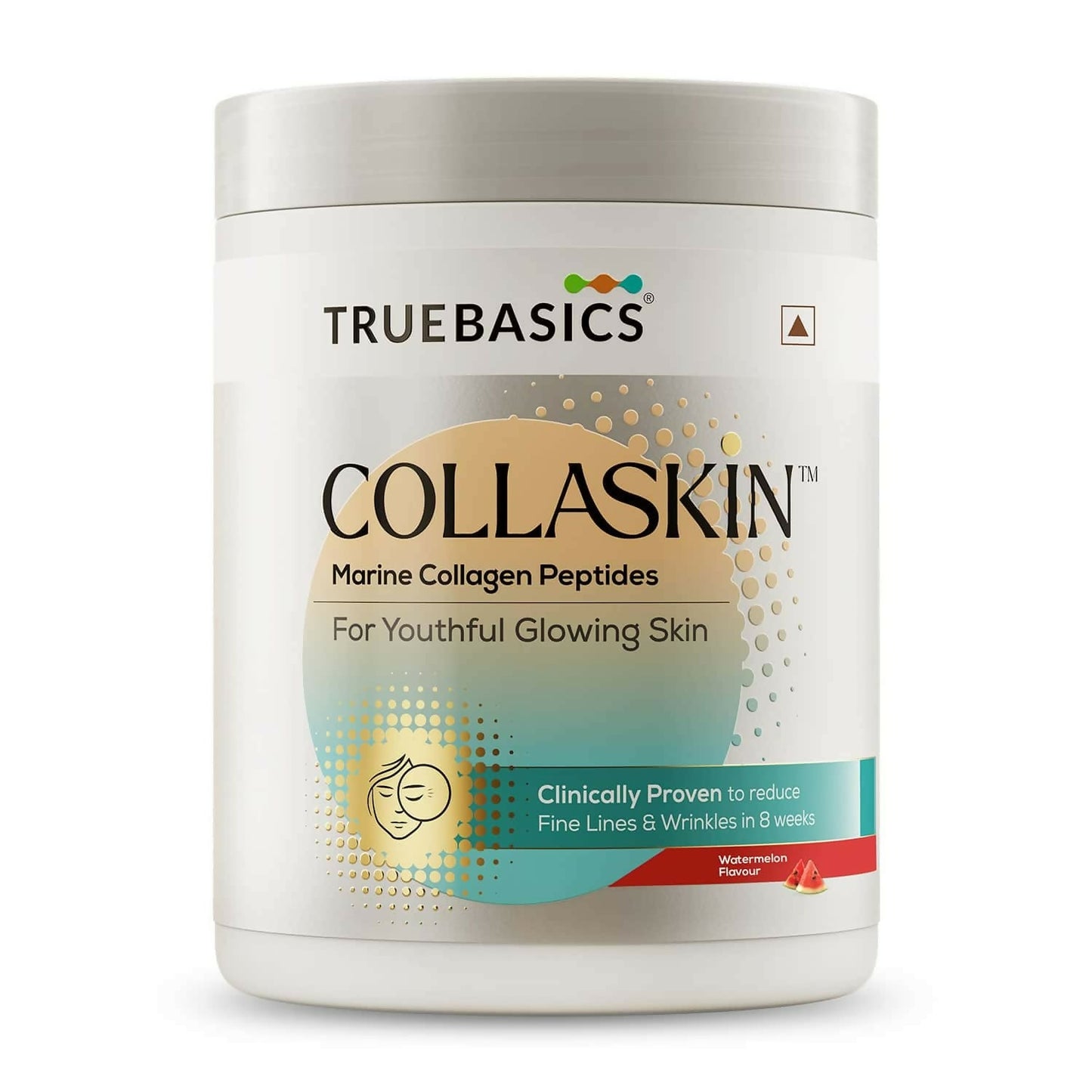 TrueBasics Collaskin Marine Collagen Peptides For Youthful Glowing Skin - Watermelon