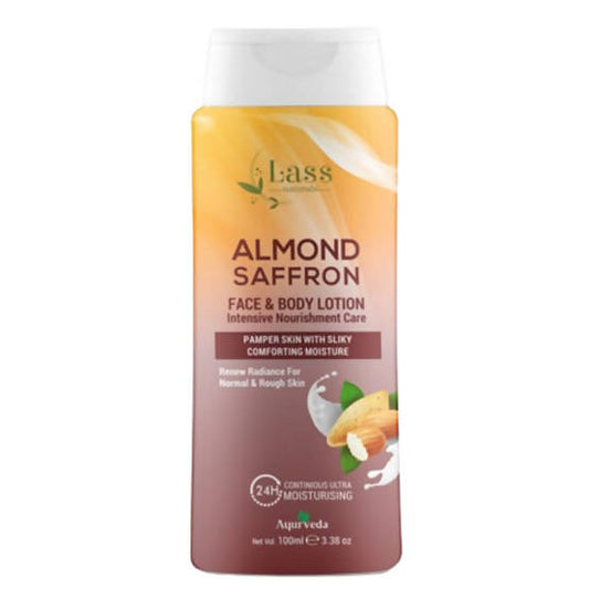 Lass Naturals Almond Saffron Face & Body Lotion