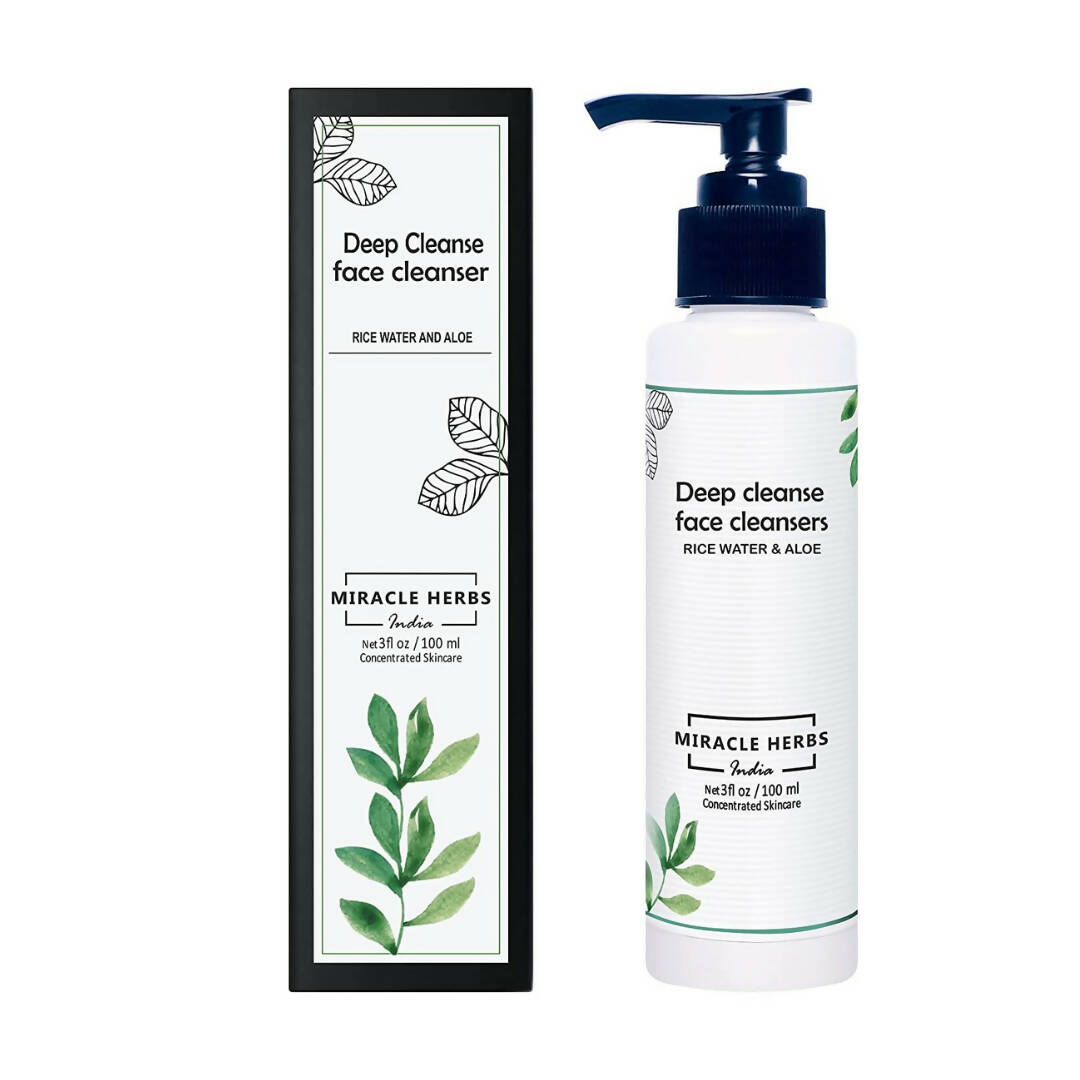 Miracle Herbs Deep Cleanse Face Cleanser Rice Water & Aloe - BUDNEN