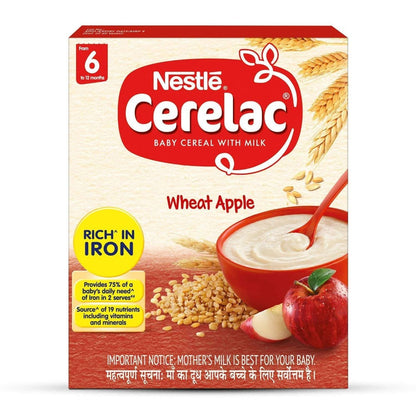 Nestle Cerelac Baby Cereal With Milk - Wheat Apple