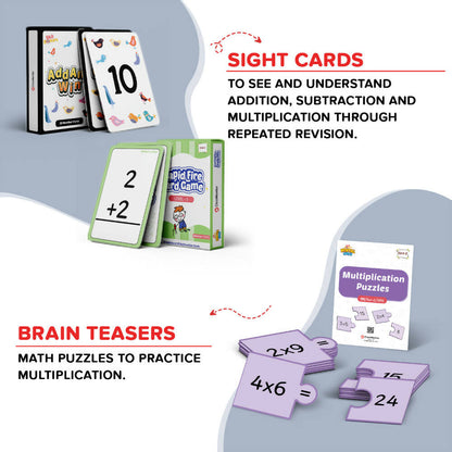 ClassMonitor Mental Math Kit for Learning Math with Free Mobile App-Learning Educational Kit for Kids of Age 4-6 Years