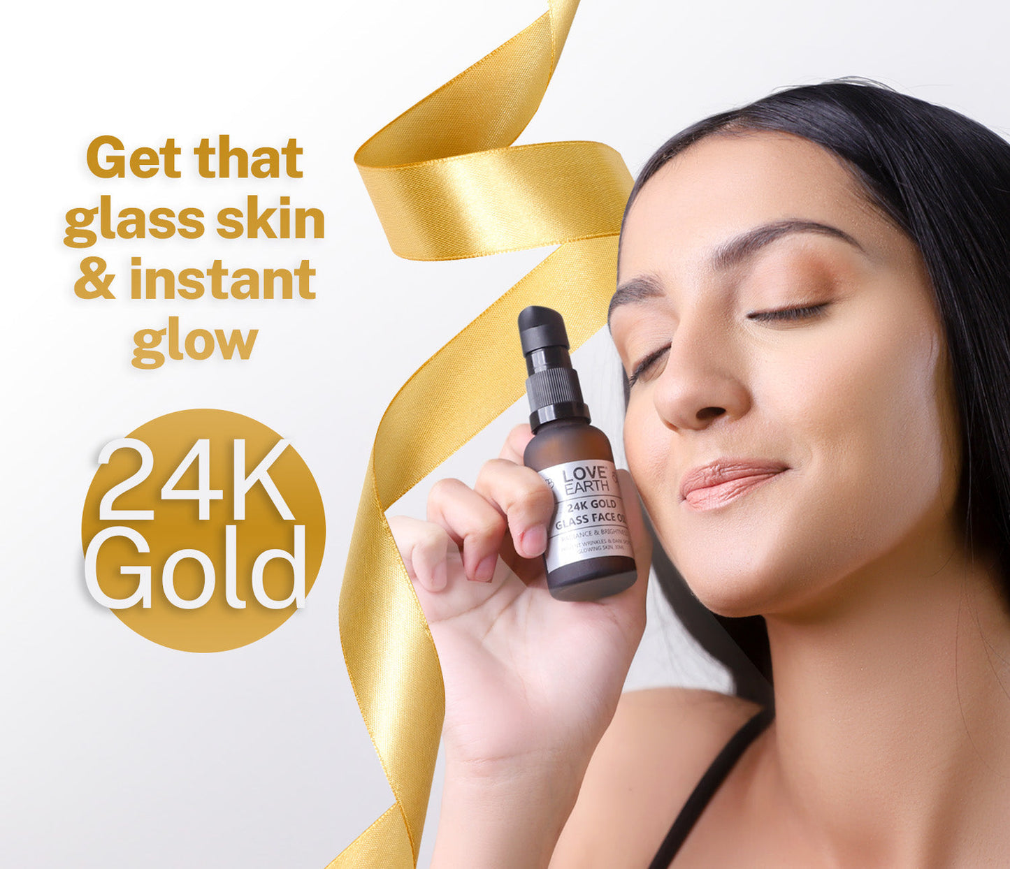 Love Earth 24K Gold Glass Face Oil