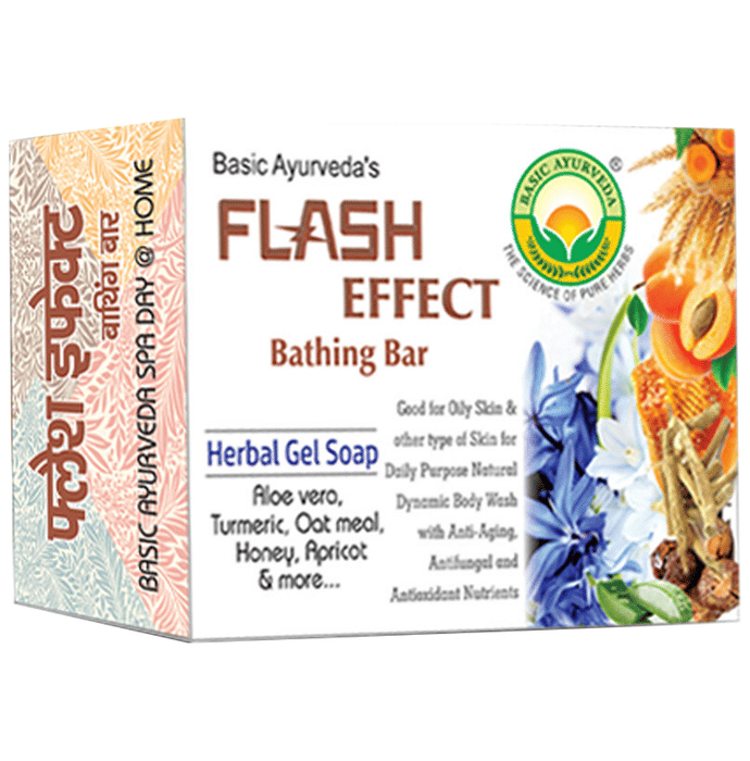 Basic Ayurveda Flash Effect Bathing Bar - 75GM